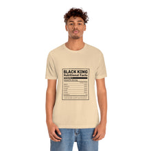 Load image into Gallery viewer, Black King Facts Short Sleeve Tee
