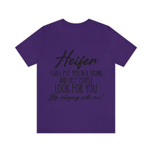 Load image into Gallery viewer, Heifer I Will... Jersey Short Sleeve Tee
